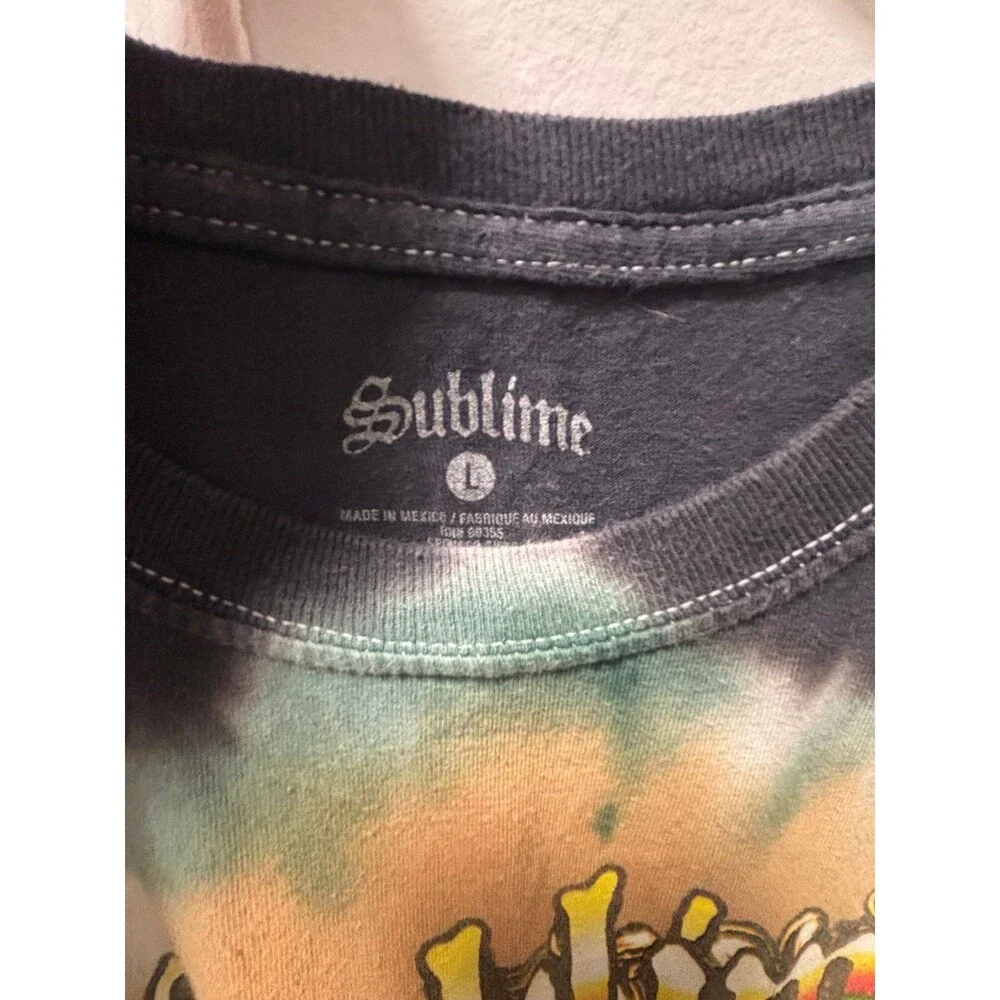 Sublime Band T-Shirt Lot Bundle Tie Dye Graphic Tees Unisex 2 Pack